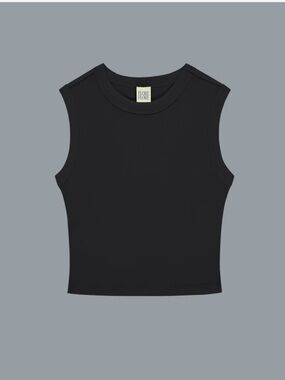 Flore Flore Black Esme Crop Tank Top XS
